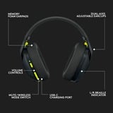 Logitech G435 LIGHTSPEED Wireless over-ear gaming headset Zwart, Bluetooth, Pc, PlayStation 4, PlayStation 5