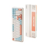 MCHOSE K99 Horizon Orange Hyacinth Wireless Gasket Mount Mechanical RGB toetsenbord Wit, US lay-out (QWERTY), KTT Hyacinth, RGB, Hot swap, Double-Shot PBT, draadloos | Bluetooth | USB-C