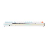 MCHOSE K99 Horizon Orange Hyacinth Wireless Gasket Mount Mechanical, toetsenbord Wit/oranje, US lay-out, KTT Hyacinth, 98%, RGB, Hot swap, Double-Shot PBT, draadloos / Bluetooth / USB-C