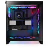 NZXT H7 Flow RGB (2024) midi tower behuizing Zwart | 2x USB-A | 1x USB-C | RGB | Tempered Glass