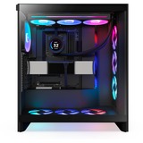 NZXT H7 Flow RGB midi tower behuizing Zwart | 2x USB-A | 1x USB-C | RGB | Tempered Glass