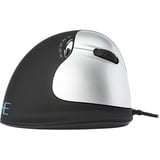 R-Go Tools HE Mouse, Rechtshandig Zwart/zilver, 500 - 3500dpi, Large (Handlengte boven de 185mm)