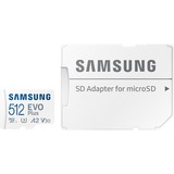 SAMSUNG EVO Plus microSDXC Card 512 GB (2021) geheugenkaart Wit, UHS-I U3, Class 10, V30, A2