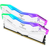 Team Group Delta RGB 32 GB DDR5-6000 (2x 16 GB) werkgeheugen Wit, FF4D532G6000HC30DC01, XMP 3.0