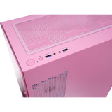 Thermaltake View 170 TG ARGB mini tower behuizing Roze | 2x USB-A | RGB | Tempered Glass