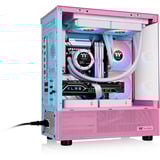 Thermaltake View 170 TG ARGB mini tower behuizing Roze | 2x USB-A | RGB | Tempered Glass