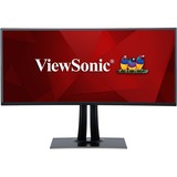 ViewSonic VP3881a Pantone gevalideerde monitor met docking station 38" Curved UltraWide Zwart, 1x DisplayPort, 2x HDMI, 1x USB-C, 2x USB-A, 1x RJ-45