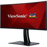 ViewSonic VP3881a Pantone gevalideerde monitor met docking station 38" Curved UltraWide Zwart, 1x DisplayPort, 2x HDMI, 1x USB-C, 2x USB-A, 1x RJ-45