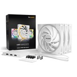 be quiet! Light Wings White 140 mm PWM high-speed Triple Pack case fan Wit, 3 stuks, incl. ARGB-hub, 4-pin PWM fan-connector