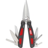 BESSEY Multifunctioneel gereedschap met grote schaar multitool Zwart/rood