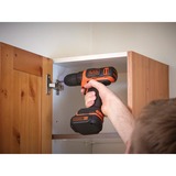 BLACK+DECKER Accu schroefboormachine BDCDD12 schroeftol Oranje/zwart, Accu en oplader inbegrepen