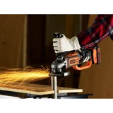 BLACK+DECKER Haakse slijper 18V 125mm BCG720N Oranje/zwart, Accu en oplader niet inbegrepen