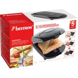 Bestron ADM2003Z Compacte snackmaker 3-in-1 sandwichmaker Zwart