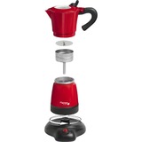 Bestron AES480 Elektrische espressomachine Donkerrood/zwart