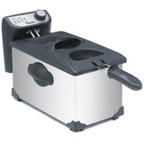 Bestron AF351 Friteuse met coolzone frituurpan Geborsteld rvs/zwart