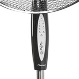 Bestron ASV45ZR Statiefventilator met afstandsbediening en digitale timer Zwart, Ø 45 cm | in hoogte verstelbare telescoopstang tot 122 cm