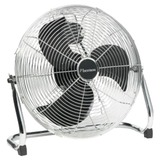 Bestron DFA40 Retro vloerventilator Chroom, Ø 45 cm | verticaal verstelbare korf
