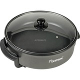 Bestron Multifunctionele party-/hapjespan AHP1500Z bak-/braadpan Donkergrijs
