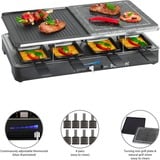 Bomann RG 2279 CB 2-in-1 Raclette-Grill gourmetstel antraciet