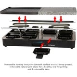 Bomann RG 2279 CB 2-in-1 Raclette-Grill gourmetstel Antraciet