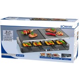 Bomann RG 2279 CB 2-in-1 Raclette-Grill gourmetstel Antraciet