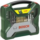 Bosch 50-delige X-Line titanium boren- en schroefbitset boor- en bitset Groen