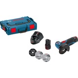 Bosch Accu Haakse slijper GWS 12V-76 Professional blauw/zwart, Accu inbegrepen