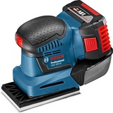 Bosch Accu Vlakschuurmachine GSS 18V-10 Professional Blauw, Accessoireset,oplader en 2 accu's inbegrepen