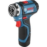 Bosch Accuschroefboormachine GSR 12V-15 FC Professional Blauw/zwart, L-BOXX, opzetstukken, oplader en 2 accu's inbegrepen 