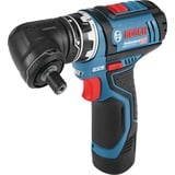 Bosch Accuschroefboormachine GSR 12V-15 FC Professional Blauw/zwart, L-BOXX, opzetstukken, oplader en 2 accu's inbegrepen 