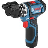 Bosch Accuschroefboormachine GSR 12V-15 FC Professional Blauw/zwart, L-BOXX, opzetstukken, oplader en 2 accu's inbegrepen 