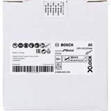 Bosch X-LOCK Fiberschuurschijf Expert voor metaal 125mm slijpschijf K80