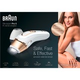 Braun Silk-expert Pro 5 IPL PL5117 ontharingsapparaat Wit/goud