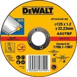 DEWALT Doorslijpschijf Roestvrij staal DT42340Z-QZ Ø 125 mm, boring 22.23 mm, A 60 TBF