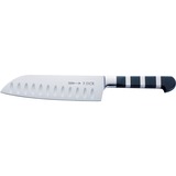 DICK 1905 Santoku gecanneleerde schuine kant mes Zwart/zilver, 18 cm