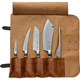 DICK Dick 1905 Leder-Rolltasche 5-tlg. bestek Zwart/zilver