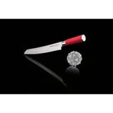 DICK Red Spirit Broodmes gekartelde rand Rood/zilver, 26 cm