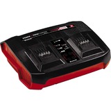 Einhell Power X-Change Twincharger 3A oplader Zwart/rood