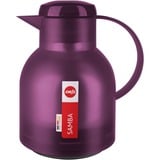 Emsa SAMBA Isoleerkan Aubergine, 1 Liter, Quick Press Sluiting