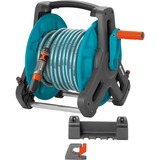 GARDENA Classic wandslanghouder 50 compleet slanghaspel Grijs/turquoise, 8009-20, 20 m