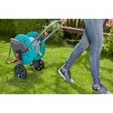 GARDENA Slangenwagen AquaRoll M set Turquoise/grijs, 18513-20