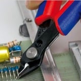 KNIPEX Electronic Super Knips® 78 61 125  elektronica-tang Rood/blauw, Snijkant zonder facet, Met openingsveer