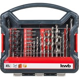 KWB Promobox Standaard 41-delig boor- en bitset Zwart/rood