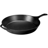 Lodge Braadpan L14SK3 met steel en handgreep bak-/braadpan Zwart, Ø 38cm