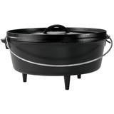 Lodge Camp Dutch Oven L12CO3, vlak kookpan Zwart, met pootjes