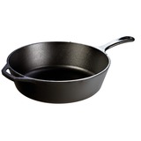 Lodge Koekenpan L10DSK3 diep, met handvat bak-/braadpan Zwart, Ø 31cm