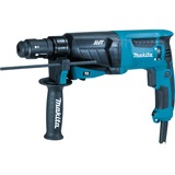 Makita 230 V Combihamer HR2631FTJ boorhamer Blauw/zwart, In Mbox, stofafzuigset