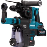 Makita 40 V Max Combihamer XGT HR004GM202 boorhamer Blauw/zwart, Mbox, oplader en 2 accu's (4,0 Ah) inbegrepen, met stofafzuiging