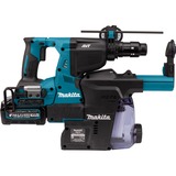 Makita 40 V Max Combihamer XGT HR004GM202 boorhamer Blauw/zwart, Mbox, oplader en 2 accu's (4,0 Ah) inbegrepen, met stofafzuiging
