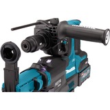 Makita 40 V Max Combihamer XGT HR004GM202 boorhamer Blauw/zwart, Mbox, oplader en 2 accu's (4,0 Ah) inbegrepen, met stofafzuiging